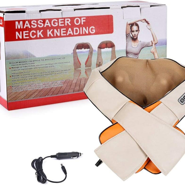 Massaggiatore Shiatsu Cervicale Termico per Collo, Spalle, Schiena, Gambe e Glutei