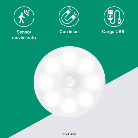 Luz LED com Sensor de Movimento – Iluminação inteligente, prática e económica