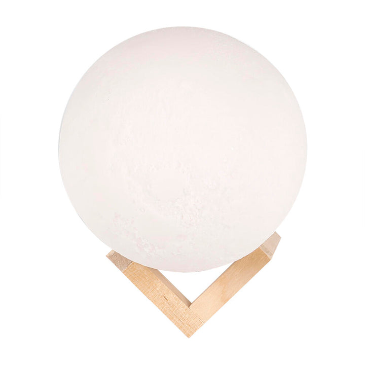 Lâmpada Lua 3D LED – 16 Cores com Controlo Remoto